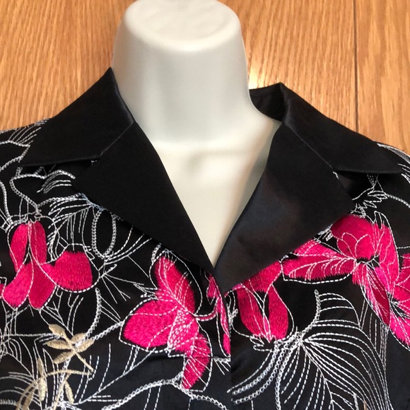 Chico’s Tamitha jacket vibrant stitching size 1 - Picture 4 of 4